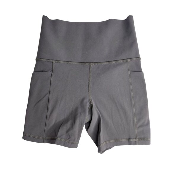 Athleta Salutation Stash 5" Shorts XXS Nylon Spandex Gray - Picture 1 of 7